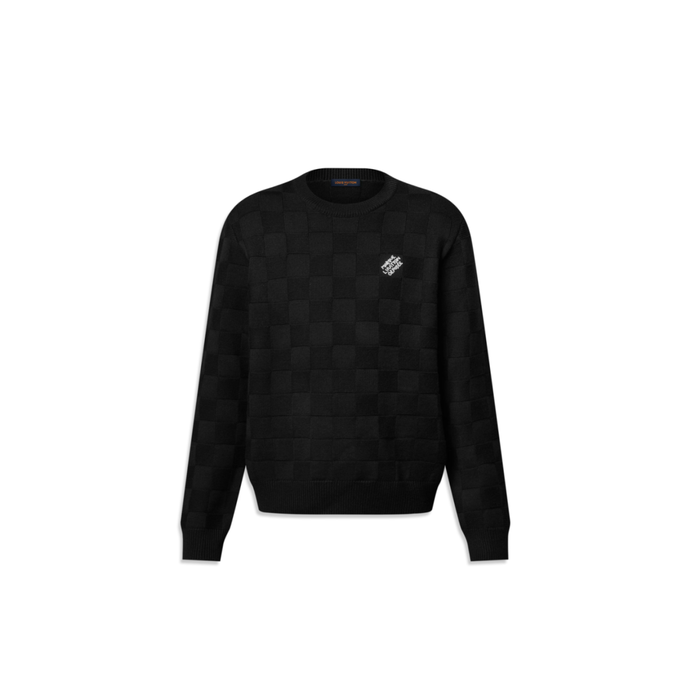 l0vis Vvtt0n embellished wool damier pullover 1ahco2